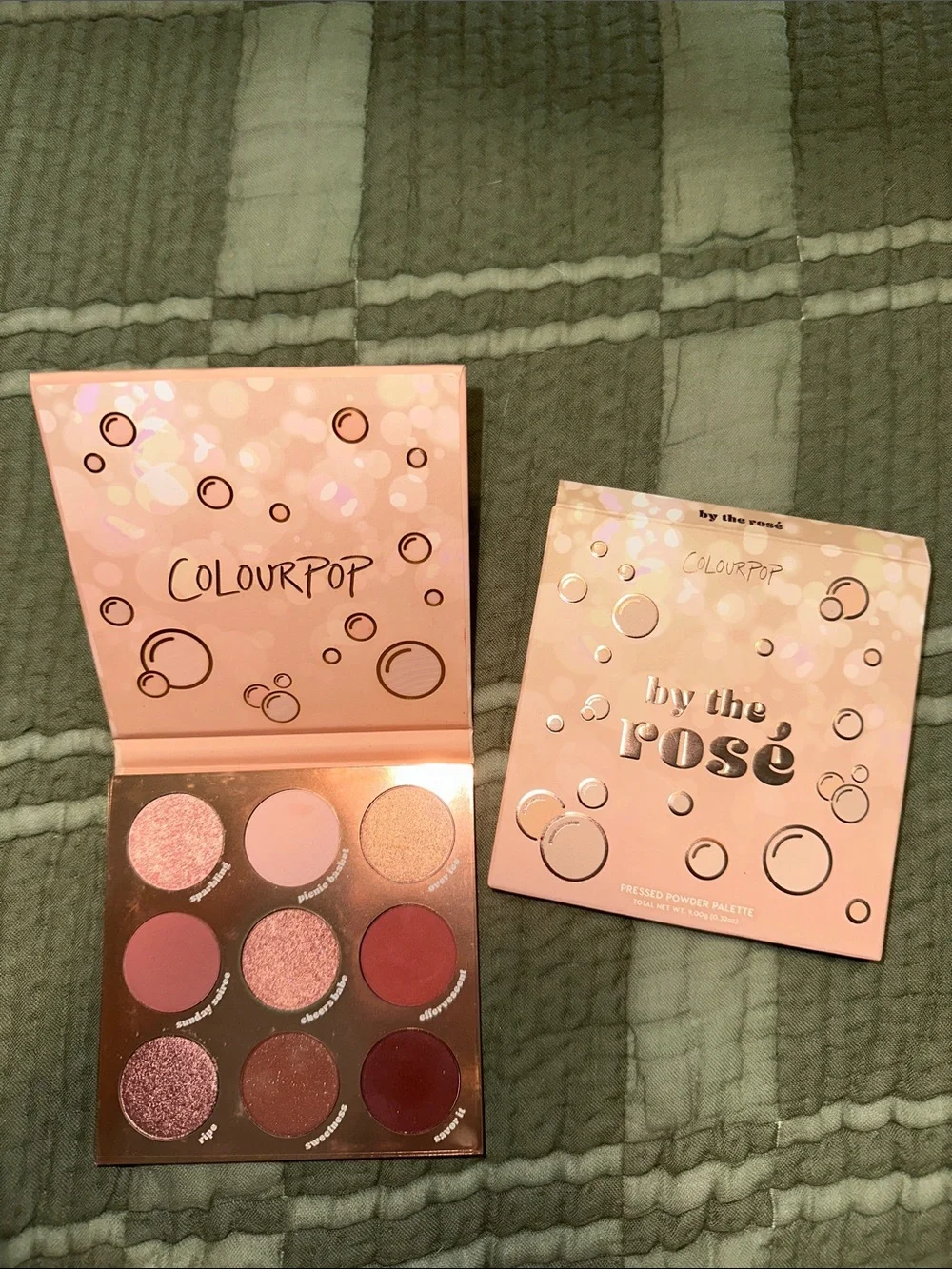 ColourPop By The Rosé Eyeshadow Palette — rose, mauve, bronze, pink